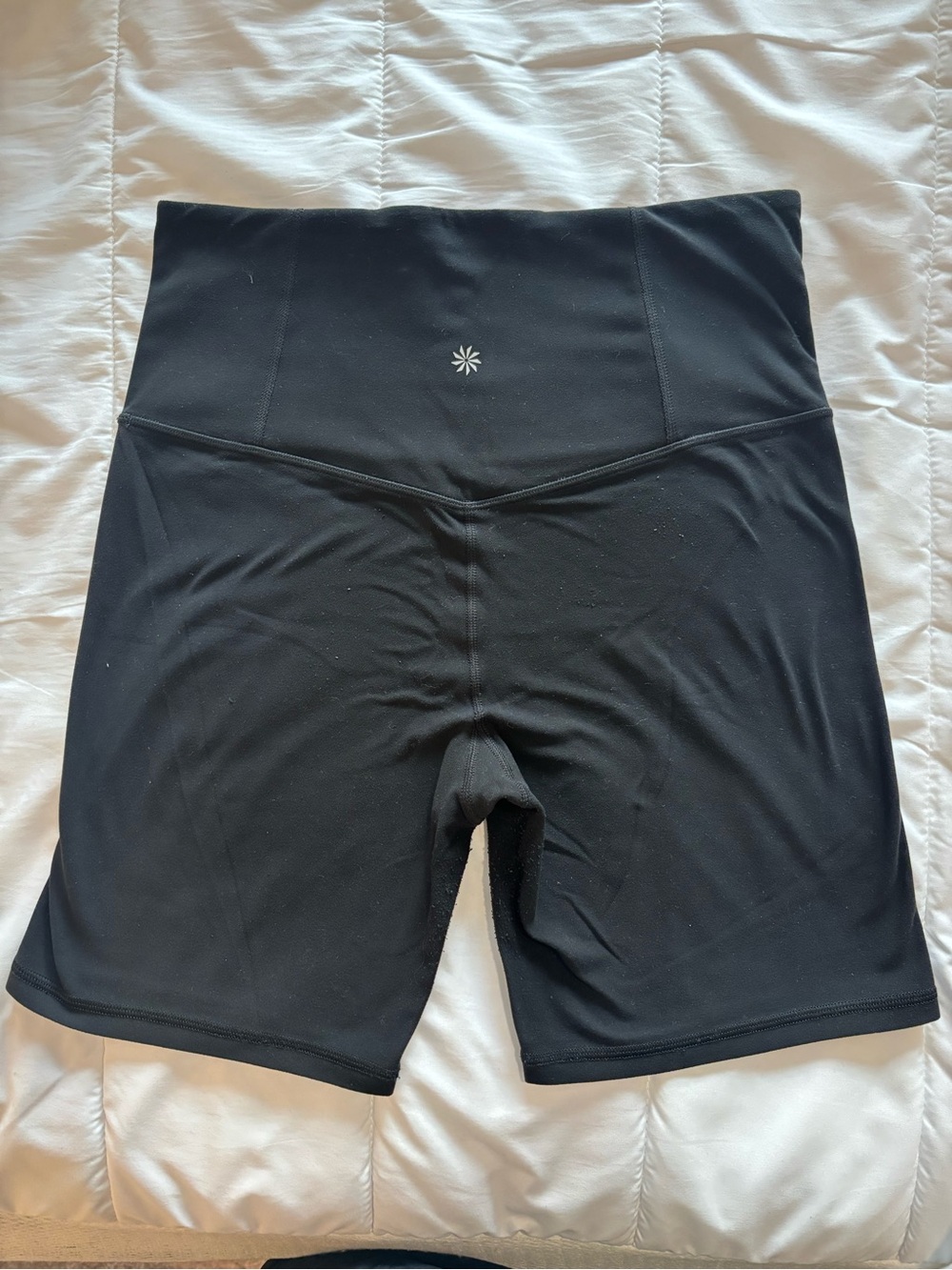Athleta Ultra High Rise Elation 7” Biker Shorts Black Size Medium